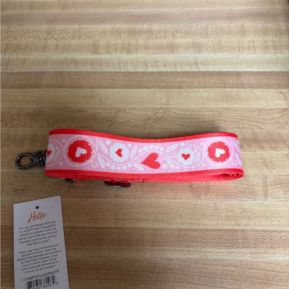 Lug-1.5” Webbed Crossbody Strap-Love Grows-NWT